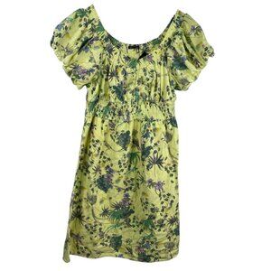 INC Dress Women's Multicolor Sz 3X Puff Sleeve Floral Cottage Core Milkmaid NWT